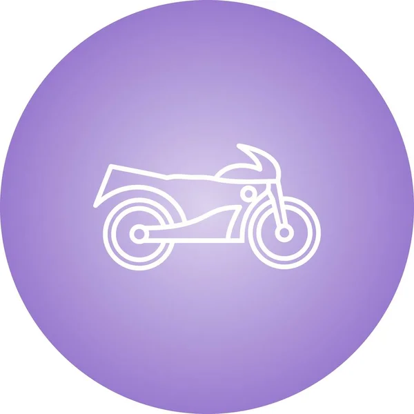 Einzigartiges Bike Vector Line Icon — Stockvektor