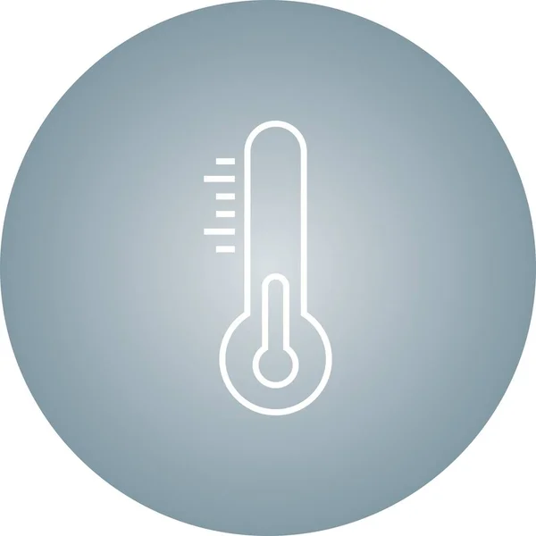 Unieke Temperatuurvectorlijn Icoon — Stockvector