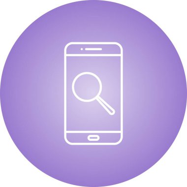 Eşsiz Arama Vektör Satırı Simgesi