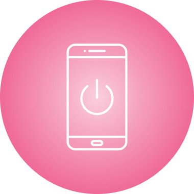 Eşsiz Güç Vektör Satırı Simgesi