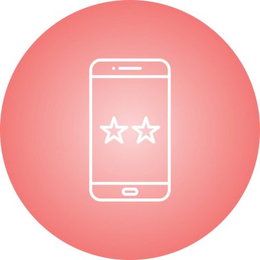 Eşsiz Favoriler Vektör Satır Simgesi