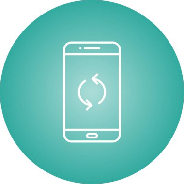 Eşsiz Vektör Satır Simgesini Eşzamanla