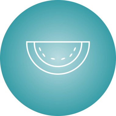 Eşsiz Melon Vektör Satır Simgesi