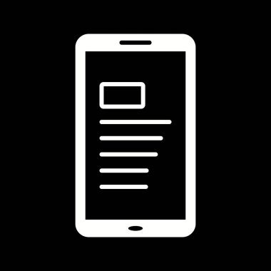 Eşsiz Çevrimiçi Gazete Vektörü Kabartma Simgesi