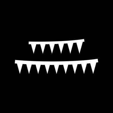 Eşsiz Kutlamalar Bayrak Vektörü Sembolik Simgesi