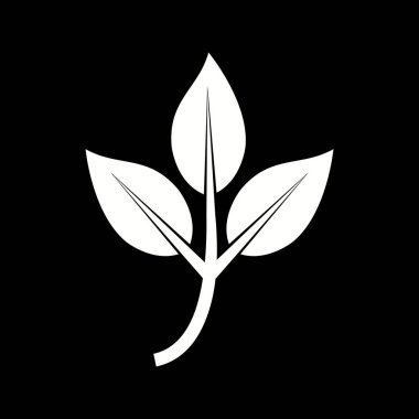 Eşsiz Yapraklar Vektör Kabartma Simgesi Simgesi