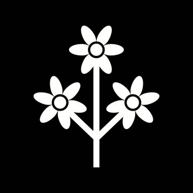 Eşsiz Çiçek Vektörü Kabartma Simgesi