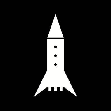 Eşsiz Uzay Roketi Vektör Kabartma Simgesi