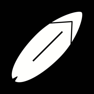 Eşsiz Sörf Tahtası Vektör Sembolü Simgesi