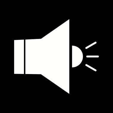 Benzersiz Hoparlör Vektör Kabartma Simgesi