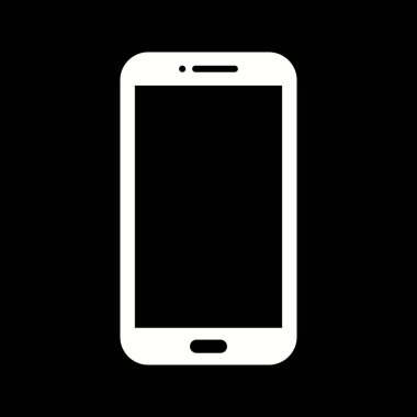 Benzersiz Mobil Vektör Kabartma Simgesi