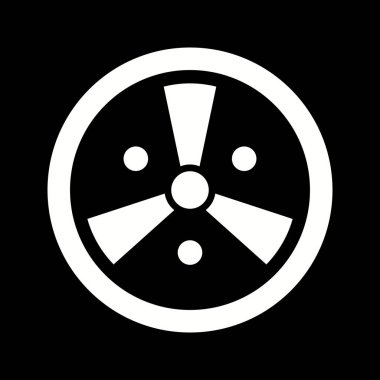 Eşsiz Radyasyon Vektörü Kabartma Simgesi