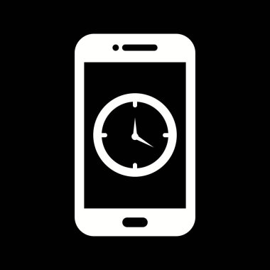 Eşsiz Saat Uygulama Vektörü Kabartma Simgesi