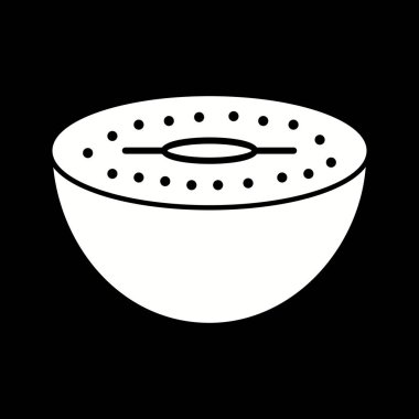 Benzersiz Kiwi Vektör Kabartma Simgesi