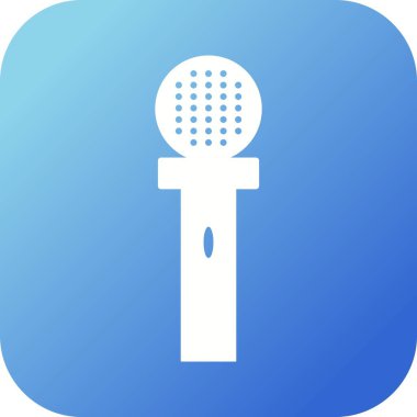 Eşsiz Röportaj Vektörü Kabartma Simgesi