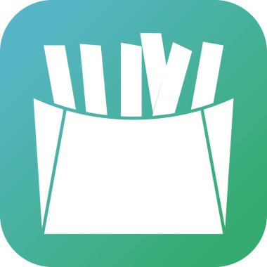 Benzersiz Fries Vektör Kabartma Simgesi