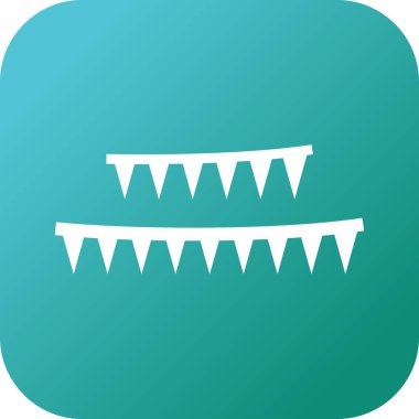 Eşsiz Kutlamalar Bayrak Vektörü Sembolik Simgesi