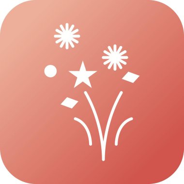 Eşsiz Havai fişek Vektör Kabartma Simgesi