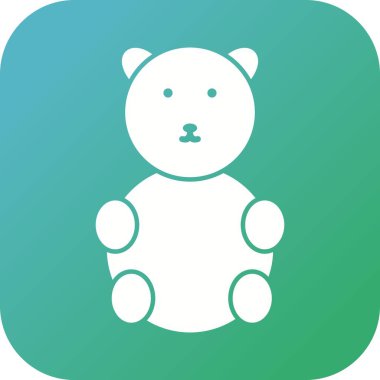 Eşsiz Ayı Vektörü Kabartma Simgesi