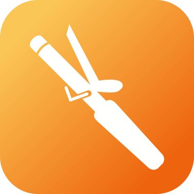 Benzersiz Saç Yuvarlak Kabartma Vektör Simgesi