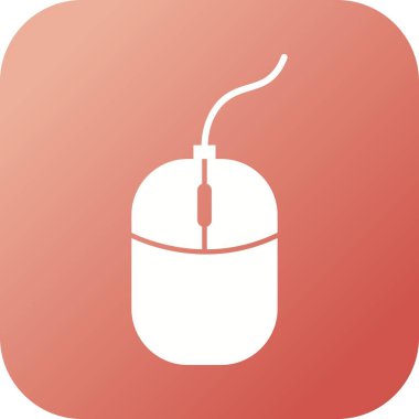 Benzersiz Fare Glifi Vektör Simgesi