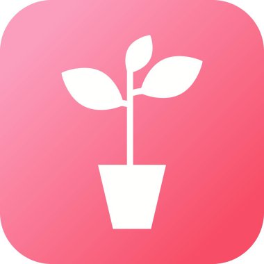 Eşsiz Bitki Vektörü Kabartma Simgesi