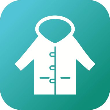 Eşsiz Sıcak Ceket Vektörü Kabartma Simgesi