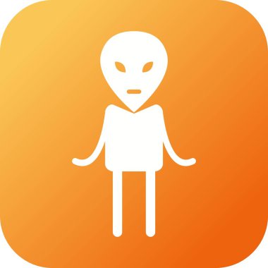 Eşsiz Uzaylı II Vektör Kabartma Simgesi