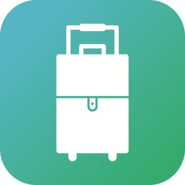 Eşsiz Bavul Vektör Kabartma Simgesi