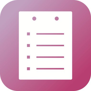 Eşsiz Notlar Vektör Kabartma Simgesi