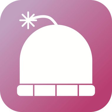 Benzersiz Kış Başı Vektör Kabartma Simgesi