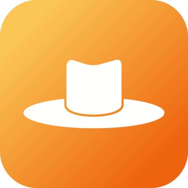 Benzersiz Şapka I Vektör Kabartma Simgesi