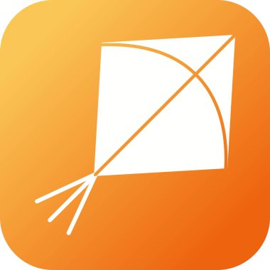 Eşsiz Uçurtma Vektörü Kabartma Simgesi