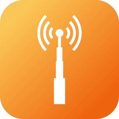 Eşsiz Telekom Kulesi Vektör Kabartma Simgesi