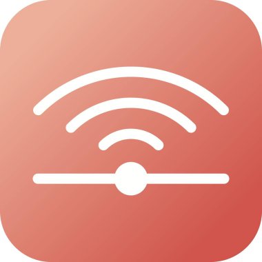 Eşsiz Kızılötesi Vektör Kabartma Simgesi