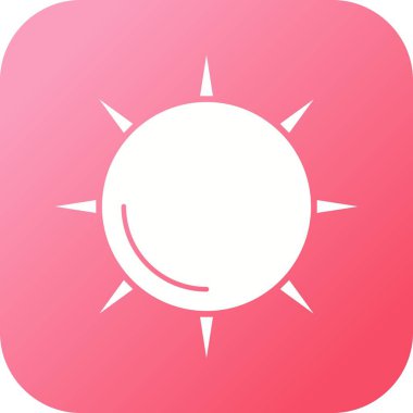 Eşsiz Güneş Vektörü Kabartma Simgesi