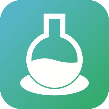 Eşsiz Cam Beaker Vektör Kabartma Simgesi