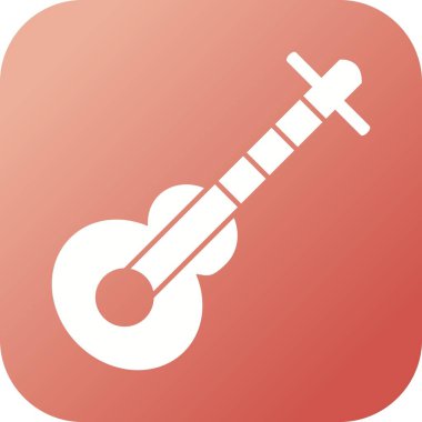 Eşsiz Gitar Vektörü Kabartma Simgesi