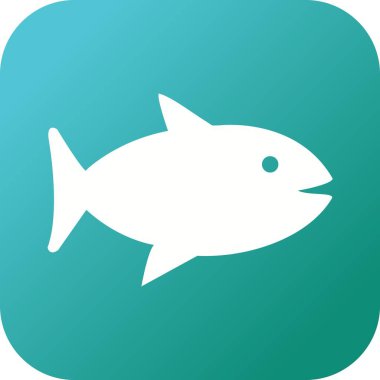 Benzersiz Balık Vektörü Kabartma Simgesi