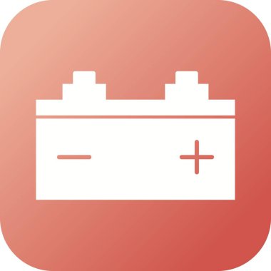 Benzersiz Batarya Vektörü Kabartma Simgesi