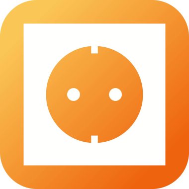 Eşsiz Soket Vektör Satır Simgesi