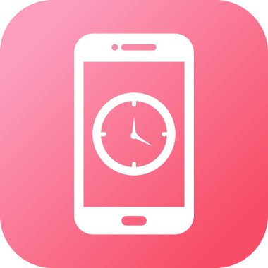 Eşsiz Saat Uygulama Vektörü Kabartma Simgesi