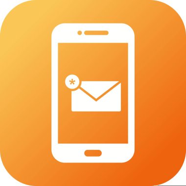 Eşsiz Yeni İletiler Vektör Kabartma Simgesi