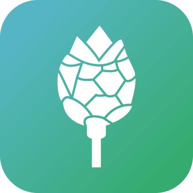 Benzersiz Enginar Vektör Kabartma Simgesi