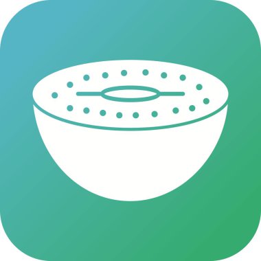 Benzersiz Kiwi Vektör Kabartma Simgesi