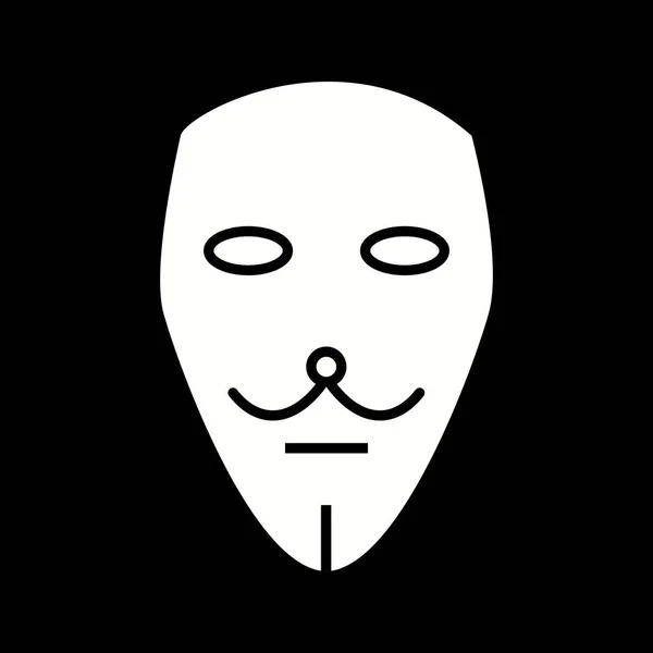 Eşsiz Maske Vektör Kabartma Simgesi — Stok Vektör