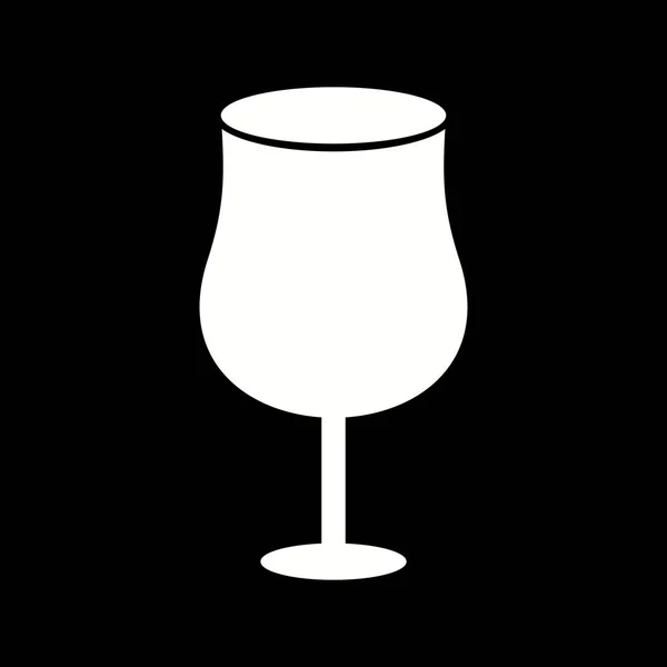 Jedinečná Ikona Cocktail Vector Glyph — Stockový vektor