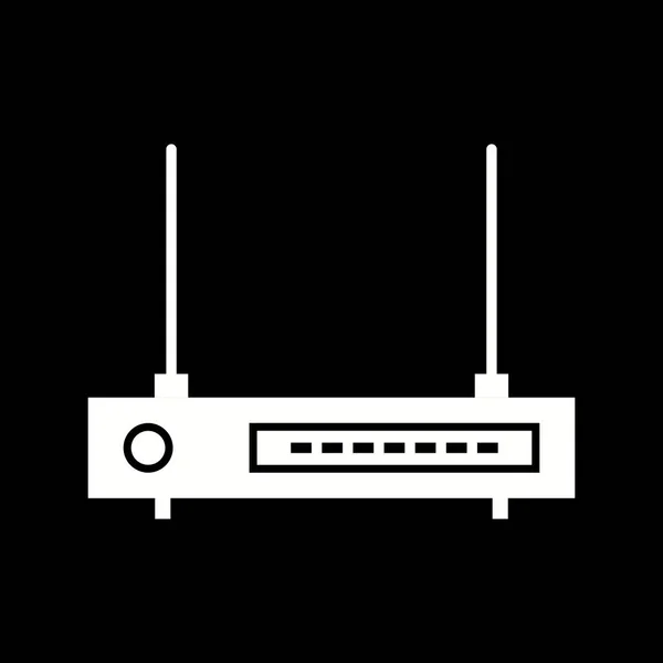 Unico Wifi Router Vector Glyph Icona — Vettoriale Stock