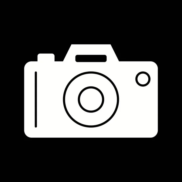 Icône Vectoriel Glyphe Caméra Unique — Image vectorielle