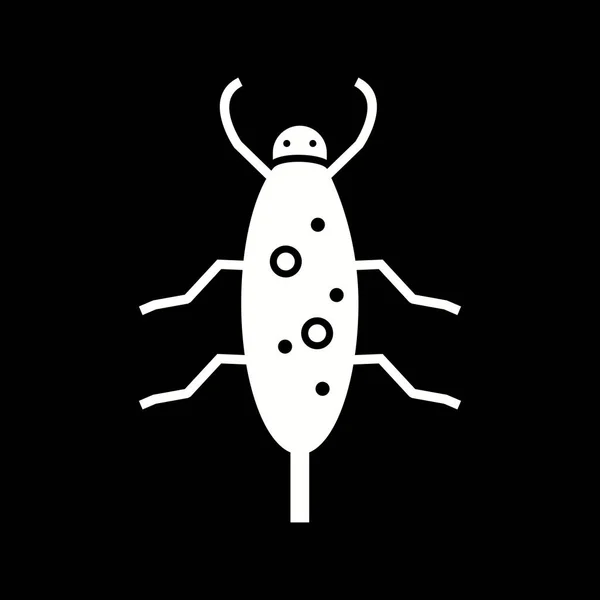 Unique Cockroach Vector Glyph Icon — Stock Vector